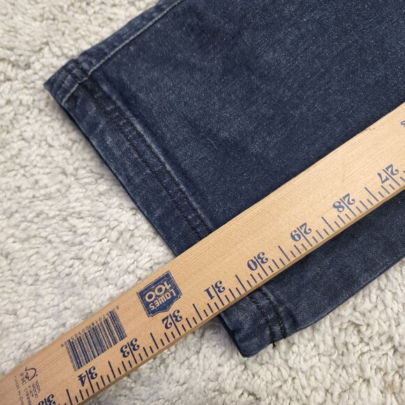 KUHL Mens Denim Klassik 32x32 Blue Jeans Straight Fit Cargo Pants Indigo Dye REI - Picture 6 of 9